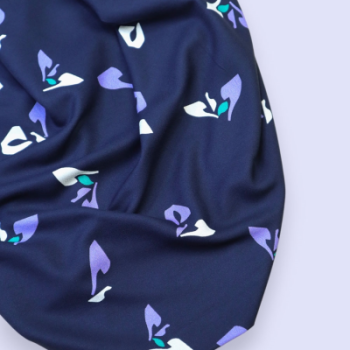 mind the Maker - ECOVERO™ Viskose - Leia Crepe - Sprout - Indigo Night